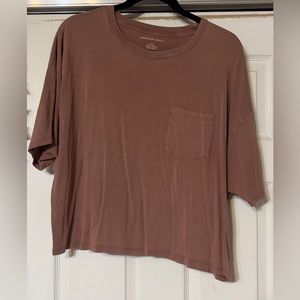 Dark pink American Eagle crop top